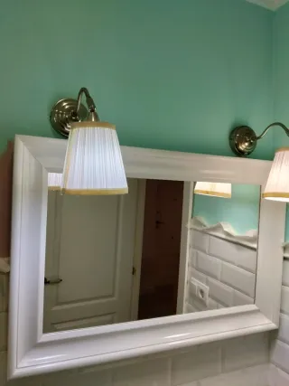 Espejo Marco Blanco Madera