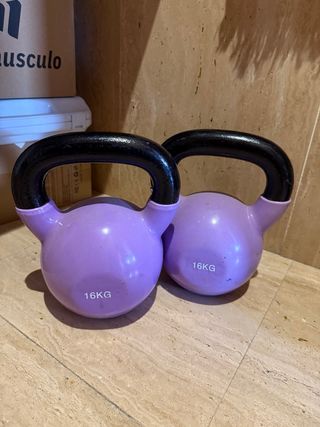 2 Kettlebells 16 kg Morado