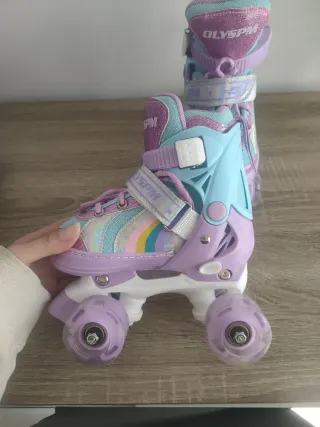 Patines infantiles OLYSPM morado y azul