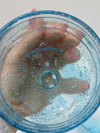 Set 6 Bicchieri Coppa Murano Blu