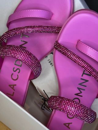 Sandalias Lola Casademunt Fucsia Talla 41 Nuevas