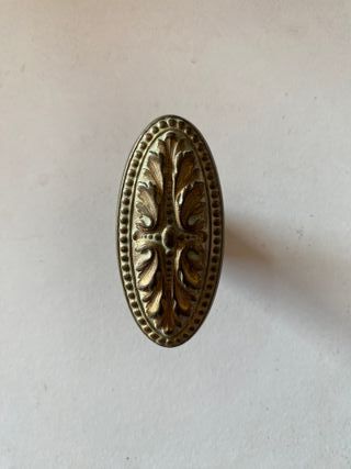 Pack 8 pomos latón antiguos modernista Art Déco