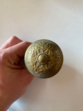 Pack 8 pomos latón antiguos modernista Art Déco