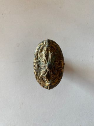 Pack 8 pomos latón antiguos modernista Art Déco