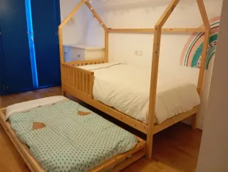 Cama Casita Infantil con Cama Nido