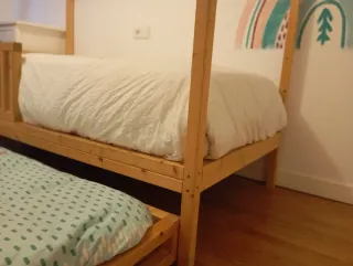 Cama Casita Infantil con Cama Nido