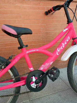 Bicicleta Orbea 18 pulgadas rosa aprox 5 a 8