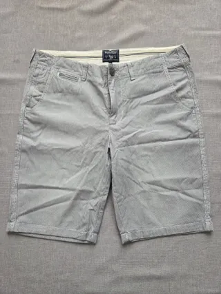 Pantaloncini Woolrich a righe grigio e bianco