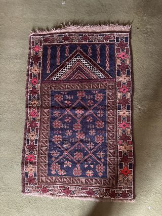 Tappeto da preghiera afgano in lana