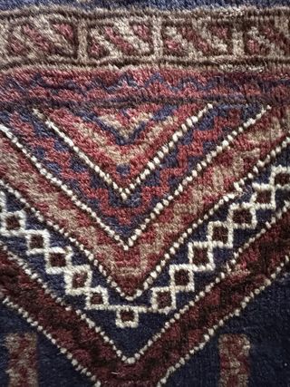 Tappeto da preghiera afgano in lana