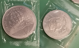 Moneda 12€ Plata España 2008