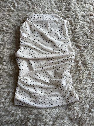 Blusa sin mangas de lunares