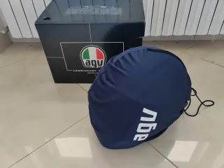 Casco integrale AGV K3 blue silver gun metal Tg S