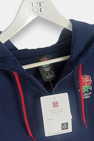 Sudadera con Capucha Azul Marino England Rugby