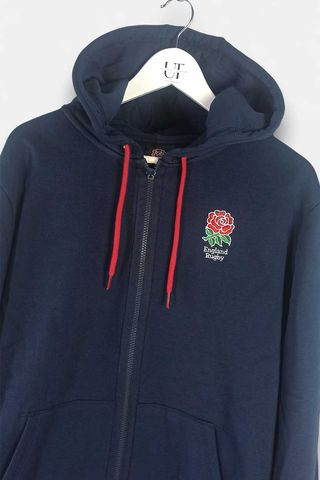 Sudadera con Capucha Azul Marino England Rugby