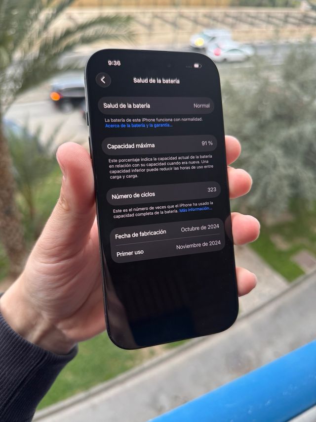 iPhone 16 - 91% Batteria