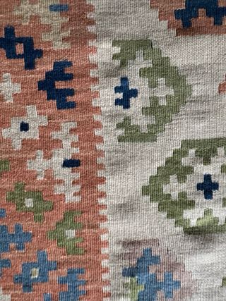 Tappeto Kilim in Cotone e Lana