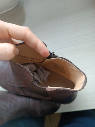 Botines de piel Kickers marrones sin usar