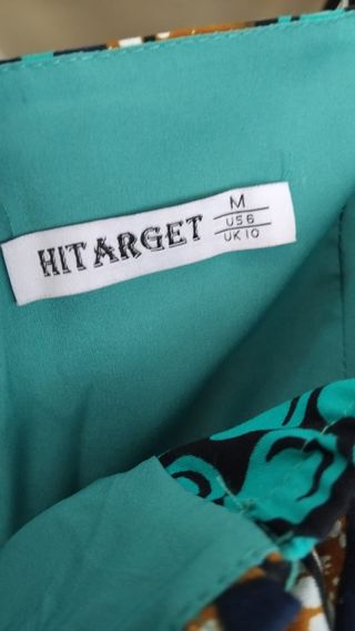 Vestido largo estampado talla M