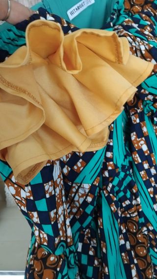 Vestido largo estampado talla M