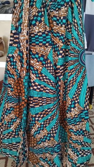 Vestido largo estampado talla M