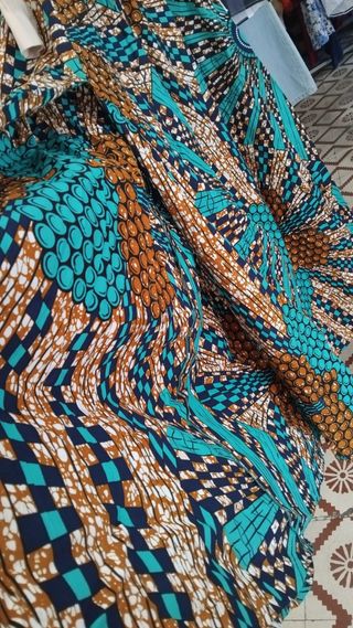 Vestido largo estampado talla M