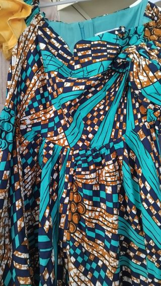 Vestido largo estampado talla M