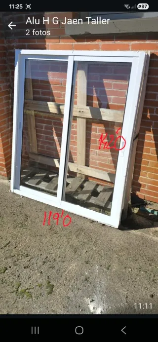 Ventana corredera aluminio blanco