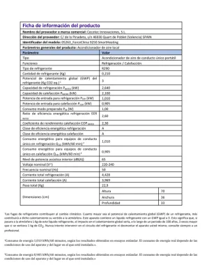 Aire Acondicionado Portátil Cecotec 9250