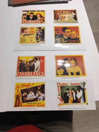 Tarjetas Postales Vintage Cine
