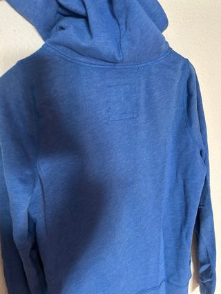Sudadera Hollister Azul con Logo Glitter talla L