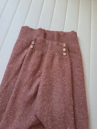 Jersey rosa con lentejuelas