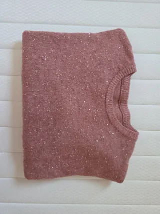 Jersey rosa con lentejuelas