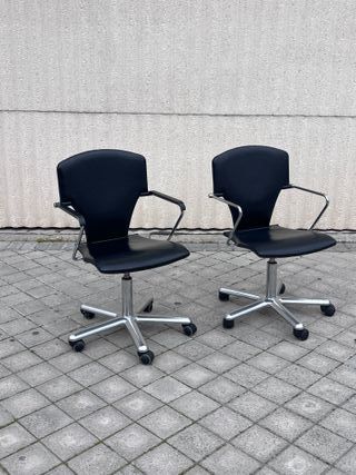 Sillas Stua Piel Negra