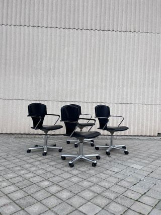 Sillas Stua Piel Negra