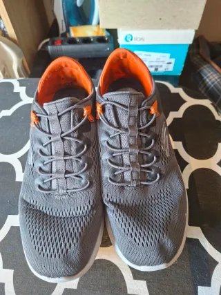 Zapatillas Geox Hombre Gris Naranja