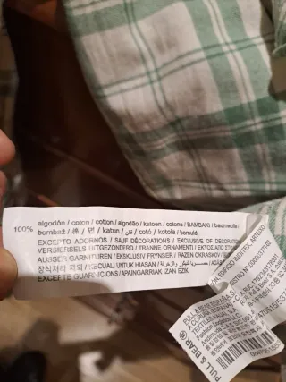 Camisa cuadros Pull&Bear XL hombre