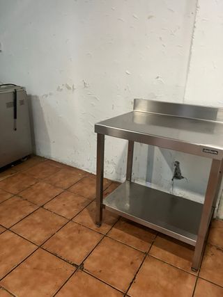 Mesa de trabajo acero inoxidable