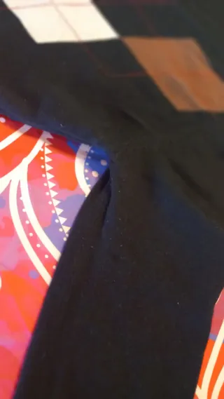 Jersey Zara Negro Rombos Marrón y Beige talla L