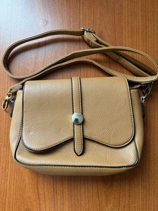 Borsa a tracolla donna beige