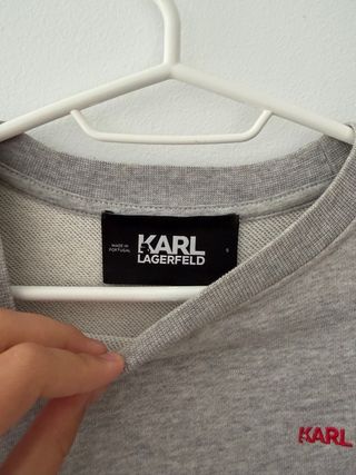 Sudadera Karl Lagerfeld Gris Talla S