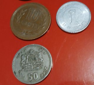 9 Monete SPL anni 70-80 Europa, Marocco, Giappone