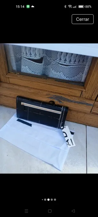 Monedero Adolfo Domínguez Negro