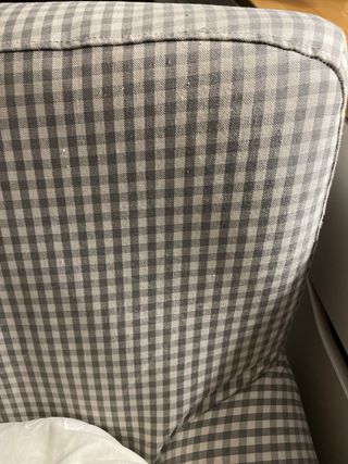 Butacas de tela a cuadros lavable/ DOS butacas