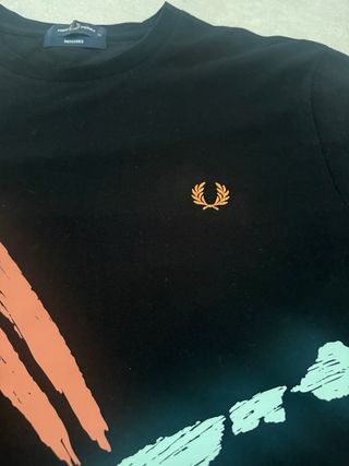 Camiseta Fred Perry Negra Talla XL