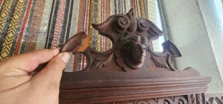 Aparador antiguo madera y mármol