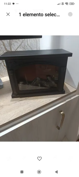 Chimenea decorativa artificial 30x20x13