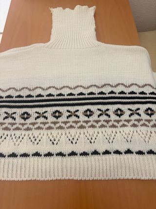 Jersey cuello alto mujer talla única