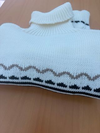 Jersey cuello alto mujer talla única