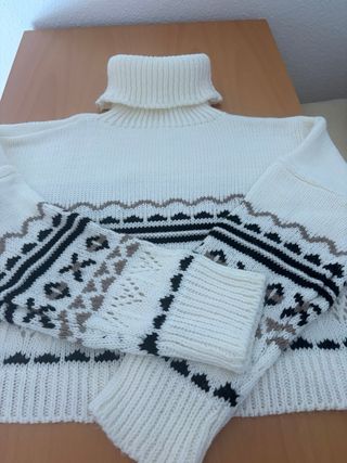 Jersey cuello alto mujer talla única